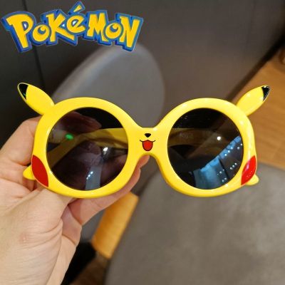 【YF】✆◈  Anime Sunglasses Cartoon Pikachu Figures Glasses Children Boys Decoration for Kids Gifts