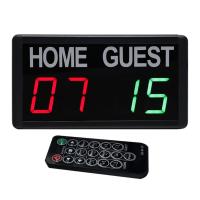 Mini Magnetic Electronic Scoreboard LED Tabletop Score Keeper Remote Control for