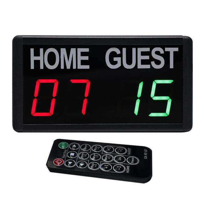 Mini Magnetic Electronic Scoreboard Led Tabletop Score Keeper Remote Control For Th 0132