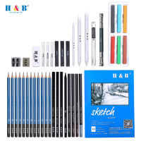 Professional Sketch Pencils Set for Drawing Sketching Includes Sketch Graphite Pas Charcoal Pencil Stick Eraser Sharpener