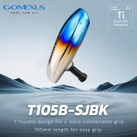 Gomexus ลูกบิด T105B-SJBK ไทเทเนียมรูปตัวทีสำหรับ Shimano CQ300 Ocean Jigger Daiwa Saltiga 10000รอกตกปลาน้ำเค็มนอกชายฝั่ง