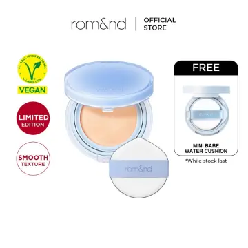 rom&nd Bare Water Cushion 20g (01 Porcelain 17), Healthy hydrated, Instant  hydration, Comfortable skin, Long lasting, Extra moist, Glow, Vegan