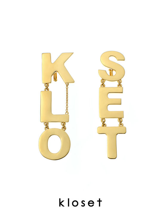 kloset-kloset-earrings-pf22-acc002-ต่างหู-ต่างหูkloset-ต่างหูห้อยยาว-ต่างหูkloseสีทอง-ต่างหูแฟชั่น