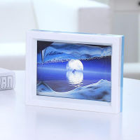 3D Moving Sand Art Painting Ornament The Magic Sandscape Crafts Desktop Decoration for Home Living Room Office Home