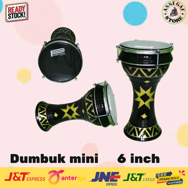 DARBUKA MURAH UKURAN 8 INCH MIKA POWER BEAT MOTIF BINTANG BATIK AZ