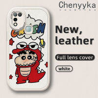 เคส Chenyyyka สำหรับ Infinix Hot 10 Play เคส X688C ลายการ์ตูนน่ารัก Crayon Shin-Chan เคสโทรศัพท์หนังดีไซน์ใหม่แบบเรียบง่ายเคสซิลิโคนนิ่มคลุมทั้งหมดเคสป้องกันเลนส์กล้องเคสกันกระแทก