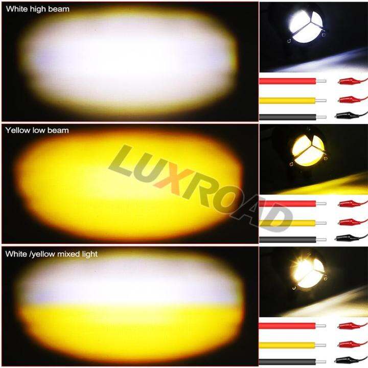 super-bright-led-ไฟตัดหมอกแบบพกพาสปอตไลไฟหน้าสำหรับ-c-hopper-รถกระบะเกวียนออฟโร้ดไฮโลคาน-drving-โคมไฟ5500lm-ต่อโคมไฟ