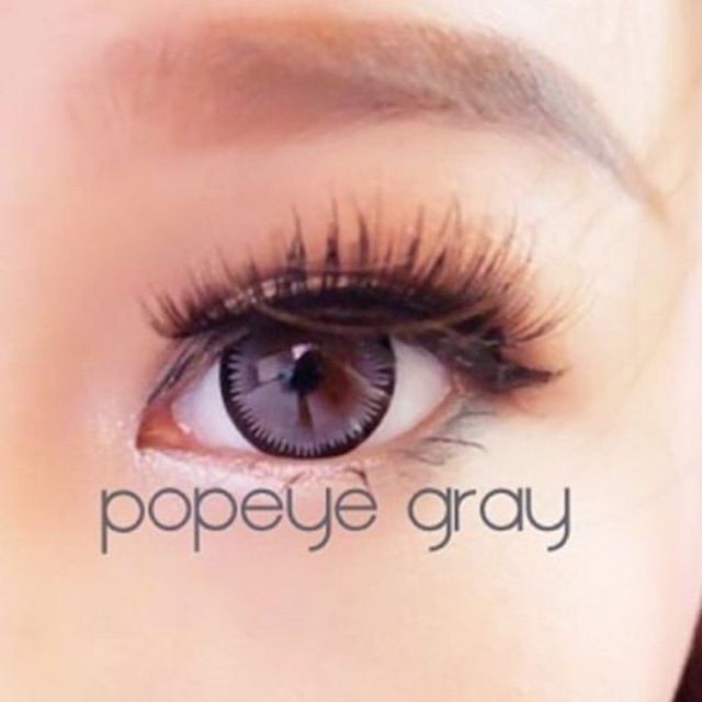 ขายดีที่1-มีค่าสายตา-lovelylens-popeye-gray-brown-บิ๊กอาย-สุดปัง-คอนแทคเลนส์-รายเดือน-มีอย-แถมตลับฟรี-เลนส์นิ่ม