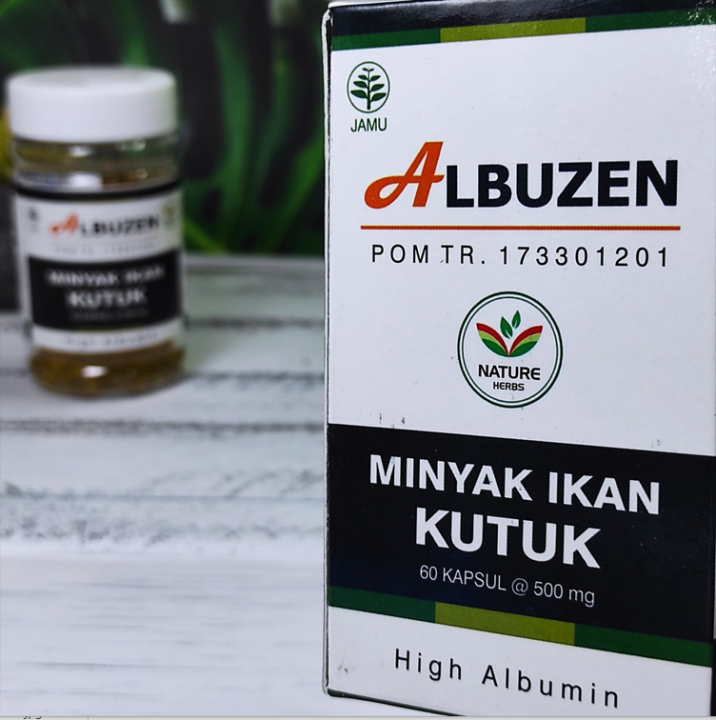 Albuzen Minyak Ikan Kutuk 60 Kapsul High Albumin | Lazada Indonesia