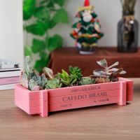 【CC】 Wood Garden Yard Landscape Succulent Pot Pots De Accessories