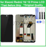 หน้าจอ LCD ที่ดีที่สุดสำหรับ Xiaomi Redmi 10/10พร้อมอะไหล่หน้าจอ LCD อะไหล่ประกอบแก้วดิจิตัลเทปกาวหน้าจอสัมผัส