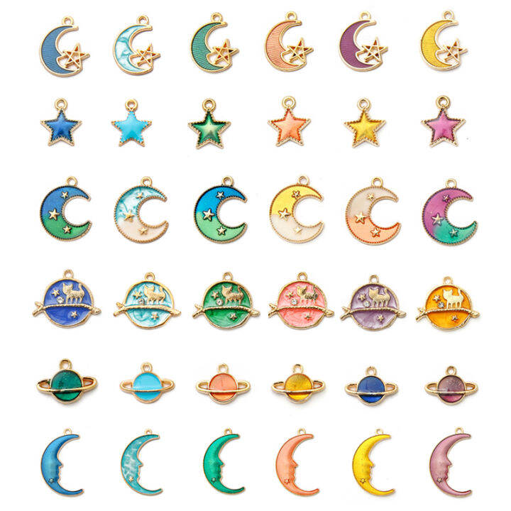 8ชิ้น-ถุงแฟชั่นโลหะเคลือบโลหะ-charms-sun-moon-star-celestial-charm-จี้สำหรับ-diy-เครื่องประดับหัตถกรรมทำสร้อยคอสร้อยข้อมือต่างหูอุปกรณ์เสริม