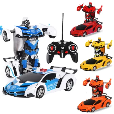 1:18 Electrical Changing Robot RC Cars Gesture Sensing Remote Control Deformable Vehicle Robot Cool Rc Toys for Kids Boys Gift