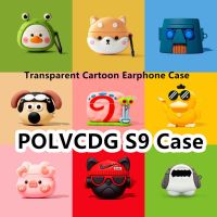 READY STOCK! For POLVCDG S9 Case Cartoon Dinosaur &amp; Faceless Man for POLVCDG S9 Casing Soft Earphone Case Cover