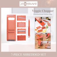 7pcs/set Vegetable Fruit Potato Mandoline Slicer Peeler Dicer Cutter Chopper Grater Vegetable Cutter Kitchen Accessories Tools Graters  Peelers Slicer