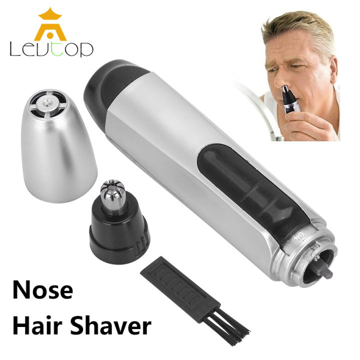 Buy 2, Enjoy 5% off, Buy More Save More】LEVTOP Mini Portable Nose Ears Hair  Trimmer Shaver Cutter Safe Clean Shaving Cutter Nose Hair Remover Clipper  with Clean Brush for Men and Women |
