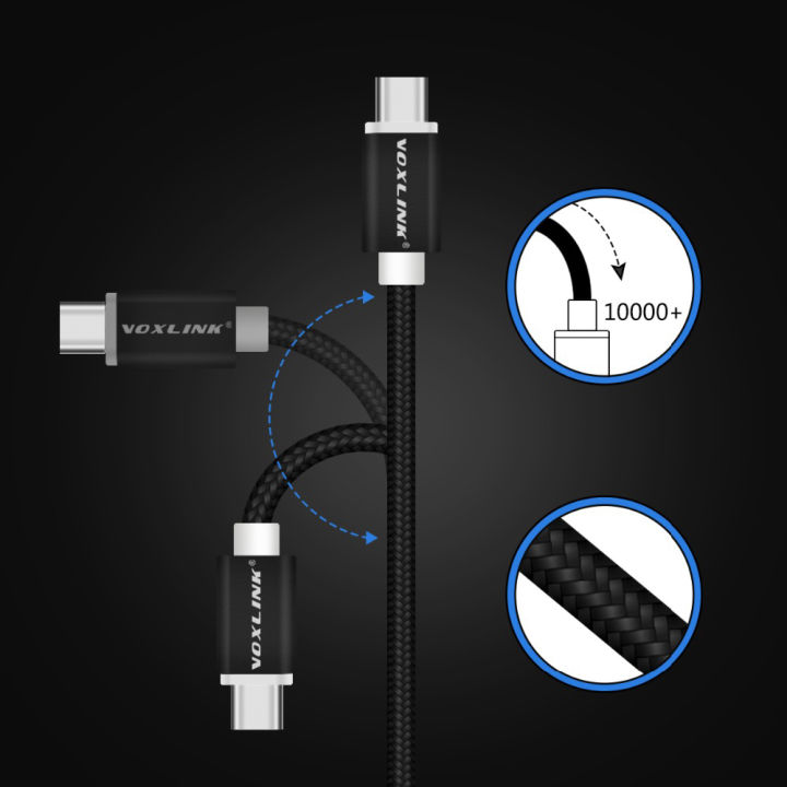 voxlink-usb-cable-typec-10pack-nylon-braided-fast-charge-cable-for-samsung-galaxy-for-htc-10-macbook-xiaomi-mi8-a1-charging-cord