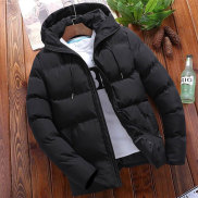 Áo khoác Jacket ấm mùa thu và mùa đông nam với thiết kế trùm đầu chu đáo