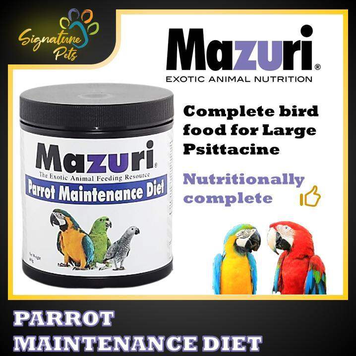 Mazuri® Parrot Maintenance Diet 600g / Bird Food Lazada
