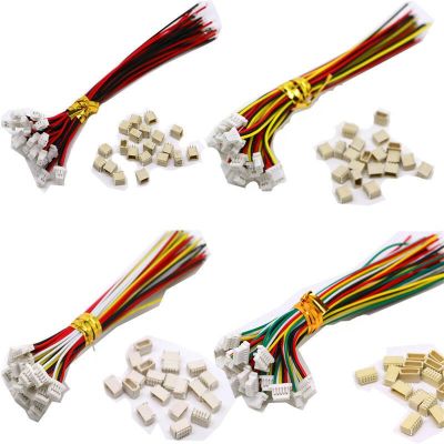 5 Sets Mini Micro jst SH 1.0mm 2Pin 3/4/5/6/7/8/9/10P JST Connector with Wires Cable