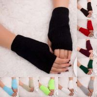 Women Mittens Fingerless Knitted Mitten Warm Gloves Women Arm Warm Girl Winter Keep Soft Gloves Winter gloves for men