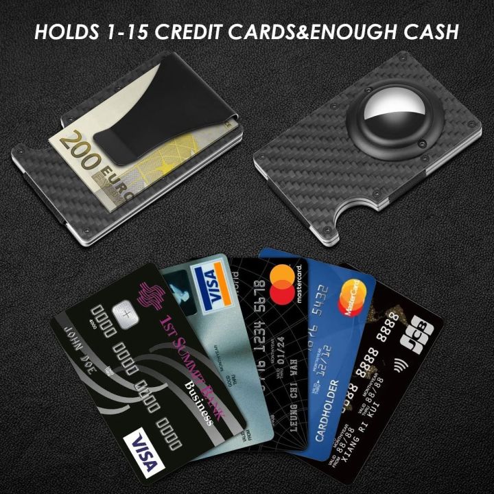 layor-wallet-เคสอลูมิเนียม-rfid-กระเป๋าเก็บบัตร-apple-บัตรประจำตัวบัตรเครดิตกระเป๋าสตางค์โลหะที่ใส่บัตรธุรกิจบางผู้ชายที่ใส่เงินสดป้ายอากาศคาร์บอนไฟเบอร์