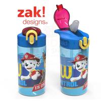 ✈️Ready to Ship✈️ Zak! 16 Oz. Reusable Water Bottle with Straw Paw Patrol  Import 100% Guarantee!