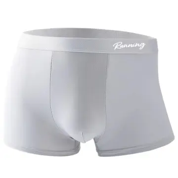 Cheap 1PC Breathable Underwear Panties Boxers Translucent Ice Silk Lace Men  Large Size Low-rise