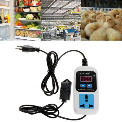 【Fast-selling】 ตัวควบคุมความชื้น Outlet 110V 220V 10A เอาต์พุตโดยตรง Hygrometer สวิตช์ควบคุมความชื้นซ็อกเก็ต0-99% RH