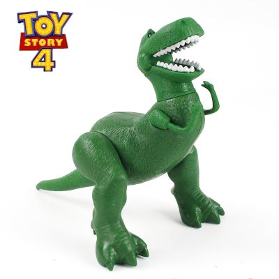 15Cm ของเล่น Disney เรื่อง Rex ไดโนเสาร์สีเขียว PVC ตุ๊กตาขยับแขนขาได้โมเดลเคลื่อนย้ายได้ของเล่นสะสมตุ๊กตาขาสำหรับเป็นของขวัญเด็ก