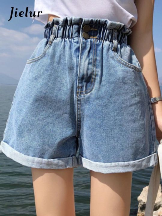 jielur-summer-black-women-denim-shorts-women-s-5xl-harem-ruffled-white-blue-high-waisted-shorts-female-elastic-short-jeans