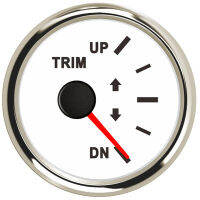 เครื่องวัดการตัดแต่งเรือสำหรับเครื่องยนต์นอกเรือ52มม. Marine Trim Tilt Indicator Meter