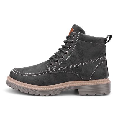 New Mens Martin Shoes, Comfortable and Versatile, Trendy Mens Boots, High-top Trendy Tooling Boots, Mens Trendy Shoes