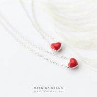 MeeningBrand❀สร้อยคอเงิน RED HEART [02-0019]