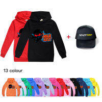 Ninja KIDZ เสื้อมีฮู้ดสำหรับเด็ก,เสื้อผ้าเด็กสำหรับฤดูใบไม้ผลิและฤดูใบไม้ร่วงเด็กหญิงเด็กชายชุดกีฬาเด็กผู้ชายแขนยาวเสื้อกันหนาวมีฮู้ดผ้าฝ้าย100% อายุ2-9ปี