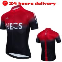 ขายดี INEOS เสื้อสะท้อนแสงสีดำปั่นจักรยานผู้ชายเสื้อปั่นจักรยานเสื้อแขนสั้นฤดูร้อนจักรยานเสือภูเขาวิบากเสื้อแข่งจักรยานบนถนนปั่นลงเขา