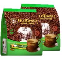 Old Town Instant White Coffee 3in1 Hazelnut โอลด ทาวน์ ไวท์ คอฟฟี่ เฮเซลนัท 15 Sticks (2แพค)