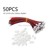 50ชุดไมโคร Jst 2.0 Ph 2-ปลั๊กเสียบขาเชื่อมต่อกับสายเคเบิล26awg 120มม. S18