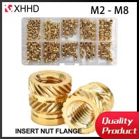 ❍㍿♗ M2 M2.5 M3 M4 M5 M6 M8 Brass Insert Nut Hot Melt Nutinsert Thread Knurled Knurled Laptop 3D Embedment Copper Nut Assortment Kit