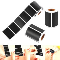 hedeguoji?120Pcs/roll Waterproof Label Stickers Black Label Sealed Jar Storage Sticker