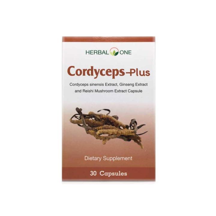 herbal-one-ตังถั่งเฉ้า-cordyceps-plus-30-แคปซูล-ถั่งเช่า-อ้วยอันโอสถ