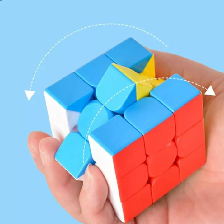 รูบิค-3x3-หมุนลื่น-ของเล่นฝึกสมอง-rubiks-cube-3x3-rubiks-knob-brain-training-toys