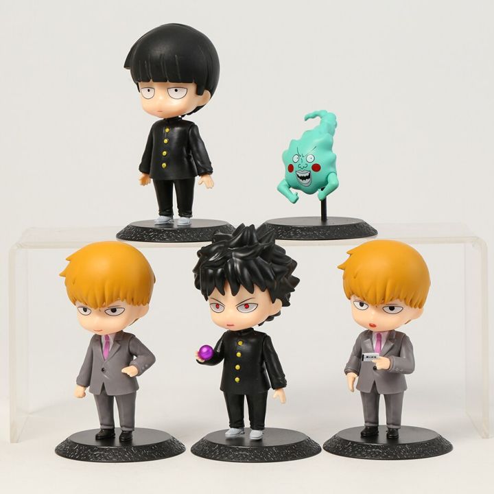 5ชิ้น-เซ็ตม็อบโรคจิต100ชิเกโอริตสึ-kageyama-reigen-arataka-โมเดลฟิกเกอร์สะสมของเล่นตุ๊กตารุ่น-q