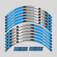 ชุดสติกเกอร์สำหรับฮอนด้า Nc700 NC700 NC 700อุปกรณ์เสริมรถจักรยานยนต์ล้อสติกเกอร์ขอบยางกันน้ำรูปลอกตกแต่งแถบสะท้อนแสง