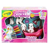 SuperSales - X1 ชิ้น - ชุดระบายสีสัตว์เลี้ยง ระดับพรีเมี่ยม SCRIBBLE SCRUBBIES TUB PLAY SET ส่งไว อย่ารอช้า - ParatthanutShop