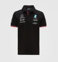 MERCEDES-BENZ เสื้อโปโลแขนสั้นแบบแห้งเร็วสําหรับผู้ชาย