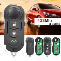 RVXYO พกพาสะดวก ทนทาน อะไหล่รถยนต์และอุปกรณ์เสริม Keyless 3ปุ่ม กุญแจรีโมท กุญแจรีโมทรถยนต์