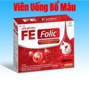 hộp 100 viên Viên uống Bổ máu Fe Folic Hỗ trợ giảm nguy cơ thiếu máu do