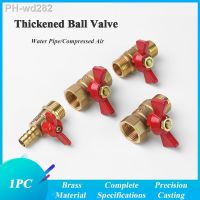 ●♈ Brass Shut Off Ball Valve With Butterfly Handle For Fuel Gas Water Oil Air 1/4 3/8 1/2 3/4 Female To Female Thread Two Way