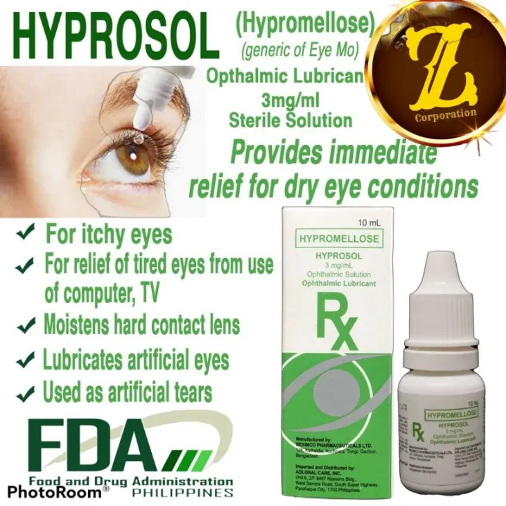 EYE LUBRICANT MOISTURIZER HYPROSOL eye drops for tired dry and itchy eyes Lazada PH